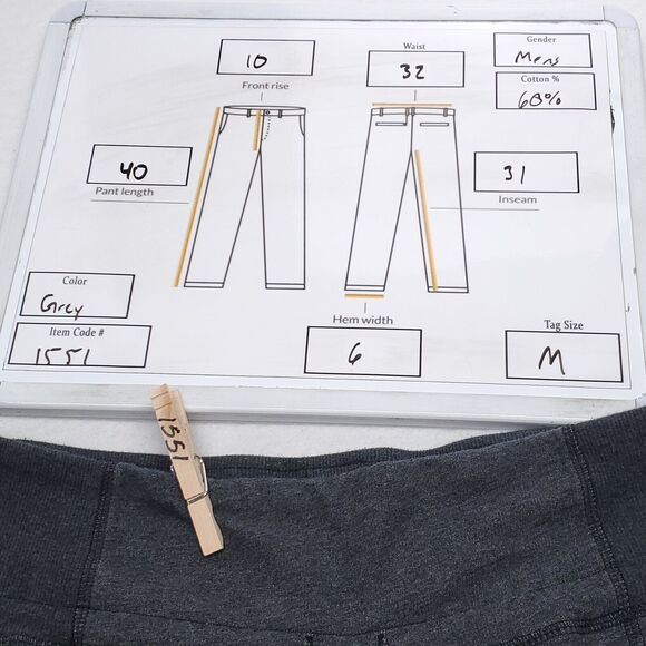 Champion Workout Athletic Drawstring Running Pants Mens Size Medium M Gray - Picture 8 of 8